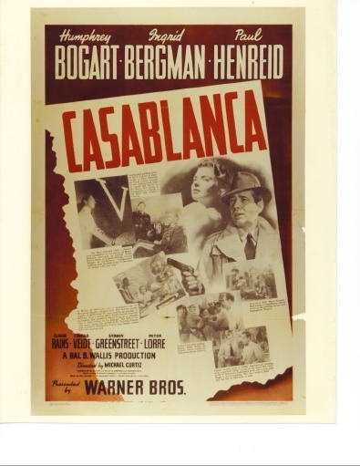 Casablanca Humphrey Bogart, Ingrid Bergman, and Paul Henreid