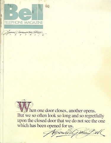 Bell Telephone Magazine Special Commemorative Edition, Vol. 62, No. 3/4