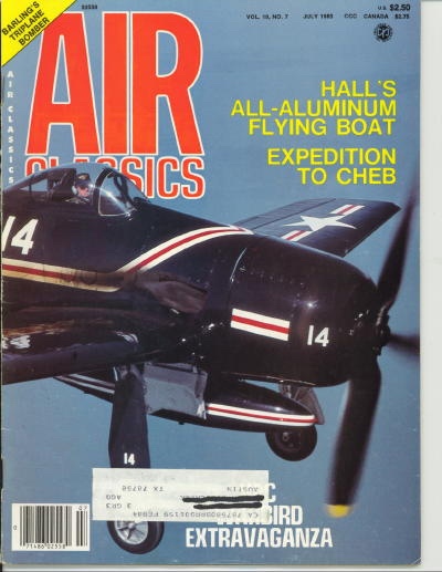 Air Classics Volume 19, No. 7, July 1983, Hall's All-aluminum Blying Boat