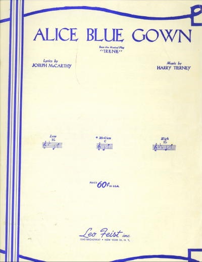 Alice Blue Gown From the Musical Play 