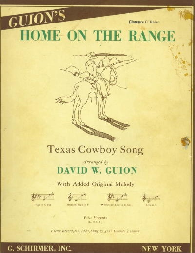 Home On The Range: Texas Cowboy Song