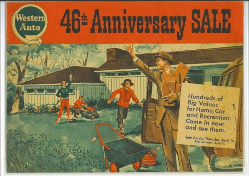 Western Auto 46th Anniversary Sale Flyer, 1955