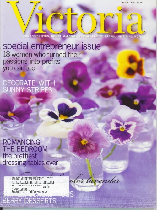 Victoria Magazine August 2001: Special Entrepreneur Issue