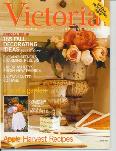 Victoria Magazine October 2002, 165 Fall Decorating Ideas