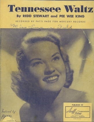 Tennessee Waltz -- Recorded By Patti Page For Mercury Records