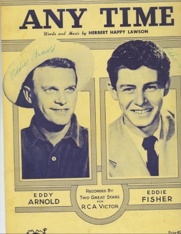 Any Time Recorded by Two Great Stars for RCA Victor: Eddy Arnold and Eddie Fisher