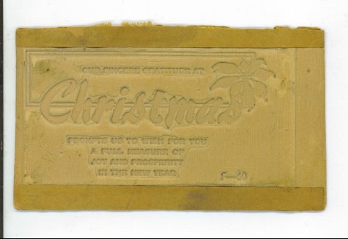 Stereotype Printing Flong Christmas