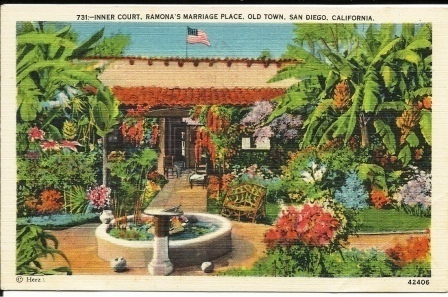 Inner Court, Ramona's Marriage Place, Old Town, San Diego, California #731