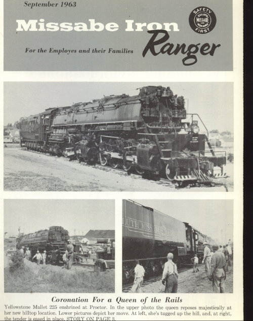 Missabe Iron Ranger, September 1963 For Employees and Their Families