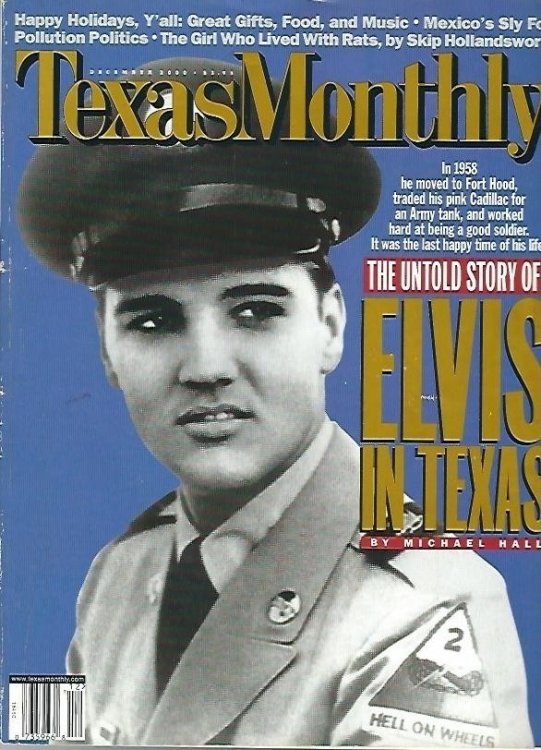 Texas Monthly, December 2000, Volume 28, Issue 12 The Untold Story of Elvis in Texas by Michael Hall and Various Articles