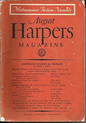 Harper's Magazine, August 1938, #1059 Midsummer Fiction