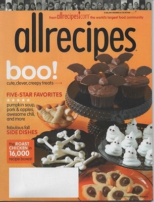 Allrecipes Magazine, September / October 2015 Boo! Cute, Clever, Treats
