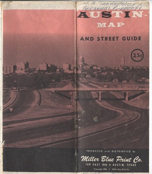 New Revised Enlarged Map & Street Guide Of Austin, Texas. . . 1956