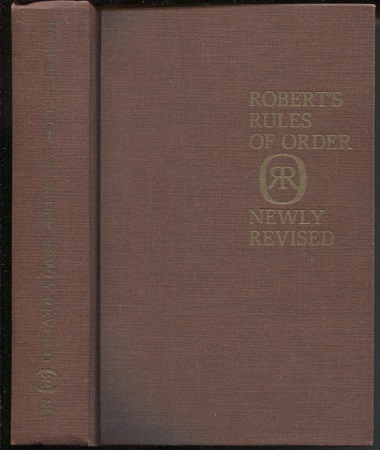 Robert's Rules Of Order Newly Revised