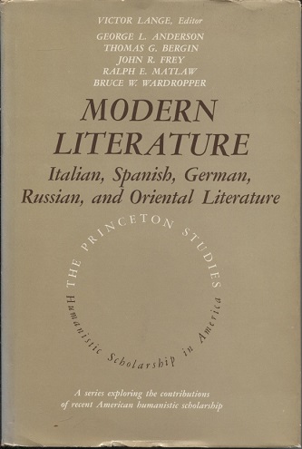 Modern Literature, Vol. 2 Italian, Spanish, German, Russian, and Oriental Literature