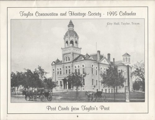 Postcards From Taylor's Past, 1995 Calendar