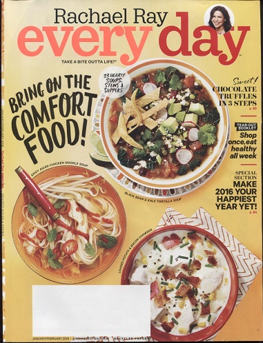Every Day With Rachael Ray, January / February 2016 Take a Bite Outta Life