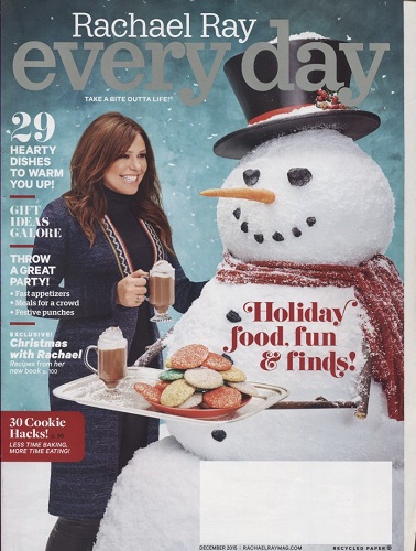 Every Day With Rachael Ray, December 2015 Take a Bite Outta Life