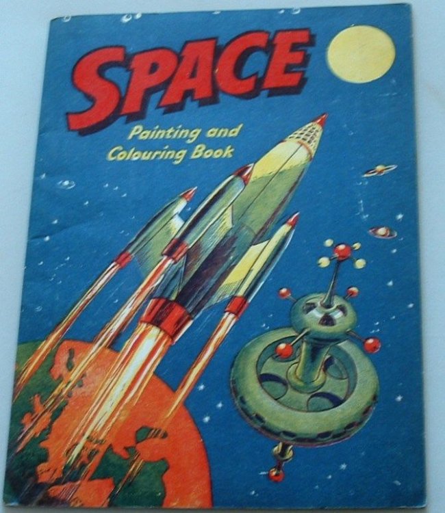 Space Painting and Colouring Book