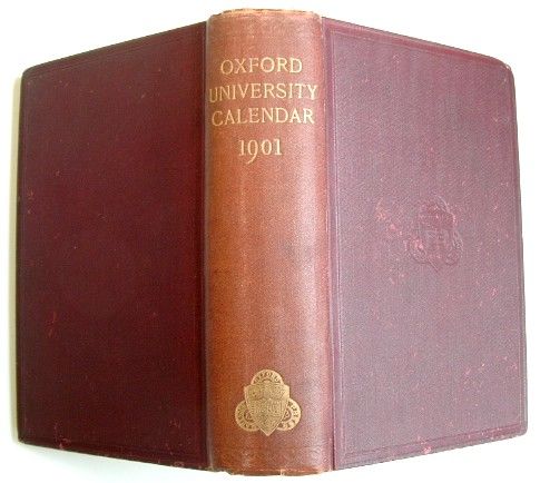 Oxford University Calendar 1901