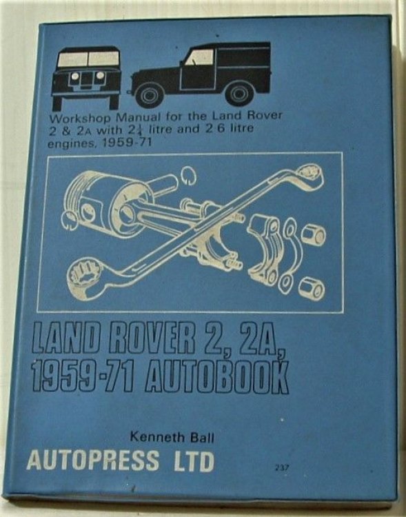 Land Rover 2, 2A,1959-71 Autobook