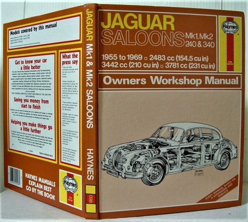 Jaguar Saloons Mk1, Mk2 240 & 340 1955 to 1969 Workshop Manual