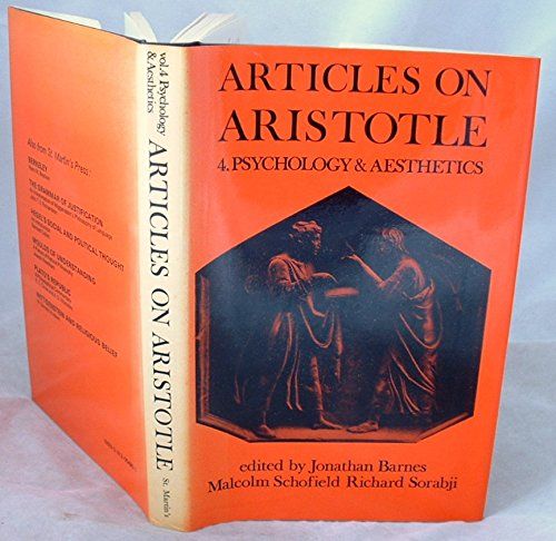 Articles on Aristotle 4 Psychology and Aesthetics