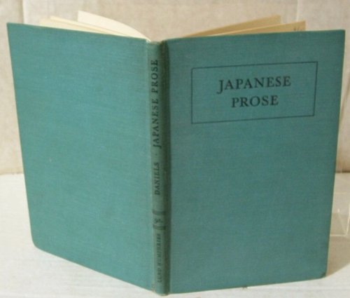 Japanese Prose: Texts And Translations