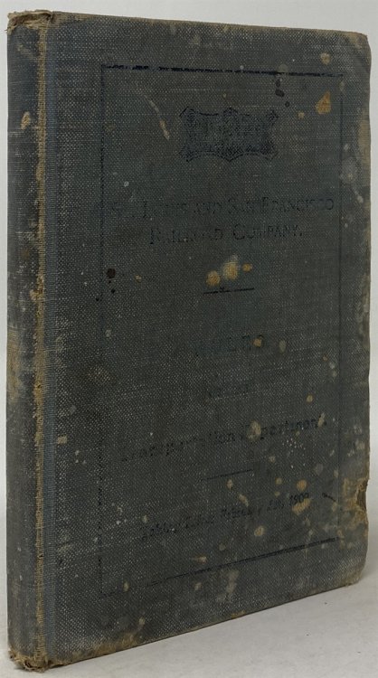 FRISCO LINES; ST. LOUIS-SAN FRANCISCO RAILWAY COMPANY, RULES OF THE TRANSPORTATION DEPARTMENT, TAKING EFFECT FEBRUARY 1ST, 1909