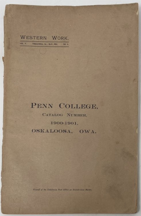 Catalogue of Penn College, 1900-1901