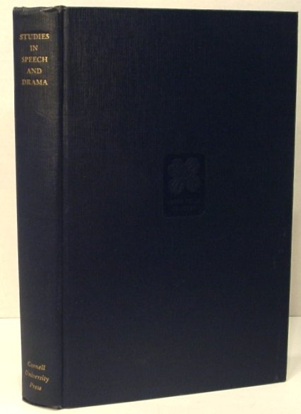Image for Studies in Speech and Drama in Honor of Alexander M. Drummond Studies in Speech and Drama in Honor of Alexander M. Drummond