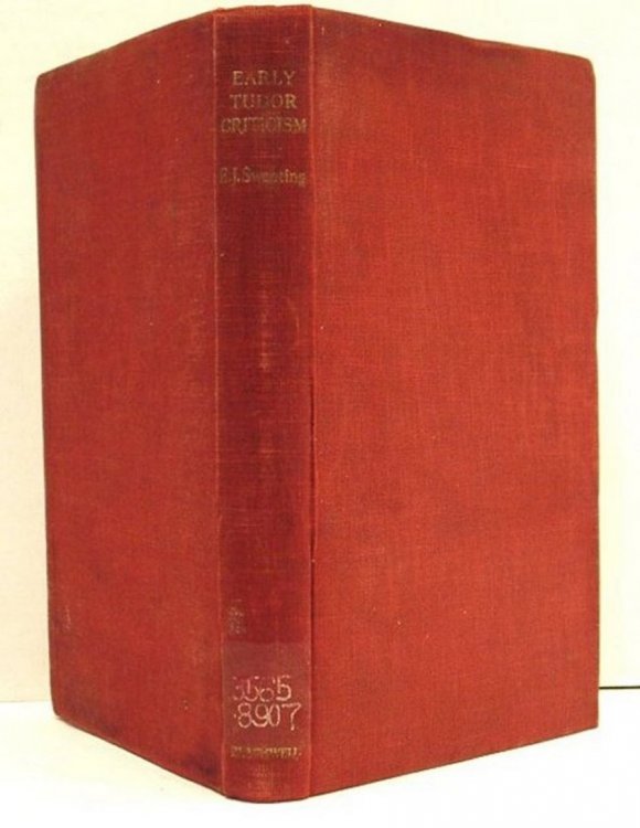 Early Tudor Criticism: Linguistic & Literary