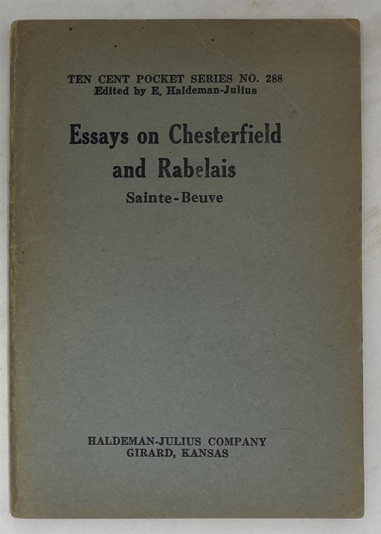 Essays on Chesterfield and Rabelais