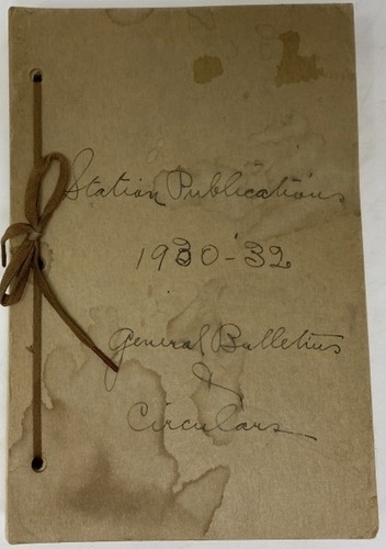 General Bulletins and Circulars of the Agricultural Experiment Station
