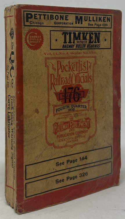 The Pocket List of Railroad Officials. Serial Number 176. Forth Quater.