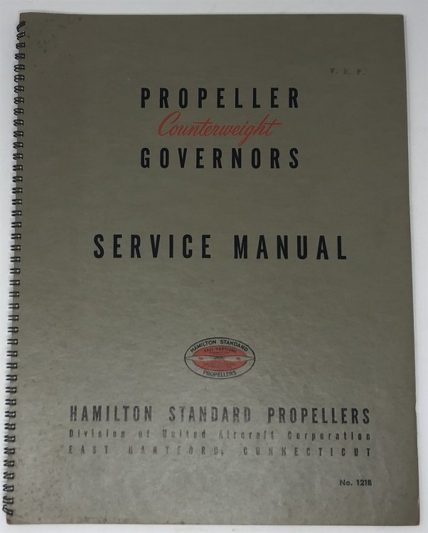 Propeller Counterweight Governors Service Manual