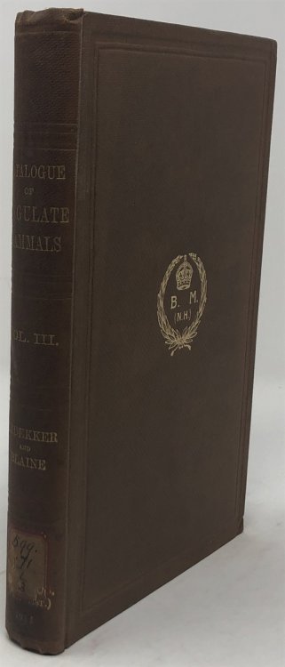 Catalog of the Ungulate Mammals in the British Museum (Natural History). Vol. III. Artiodactyla, Families Bovidae, Subfamilies Aepycerotinae to Tragelaphinae (Pala, Saiga, Gazelles Etc. ) , Antilocapridae (Prongbuck) , and Giraffidae (Giraffes and Okapi).
