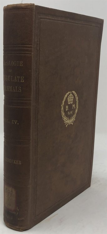 Catalog of the Ungulate Mammals in the British Museum (Natural History). Vol. IV. Artiodactyla, Families Cervide (Deer) , Tragulide (Chevrotains) , Camelide (Camels and Llamas) , Suide (Pigs and Peccaries) , and Hippopotamide (Hippos).