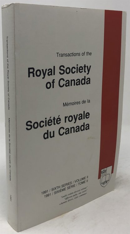 Transactions of the Royal Society of Canada/mmoires De La Socit Royale Du Canada (1991, Sixth Series, Volume II [2])