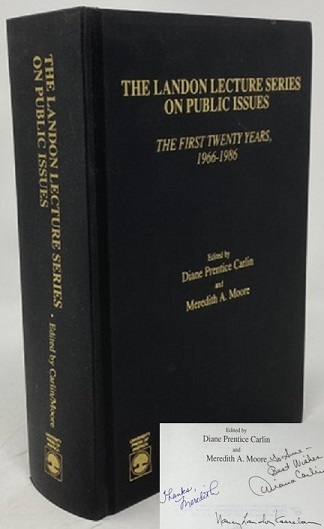 The Landon Lecture Series on Public Issues: the First Twenty Years, 1966 - 1986
