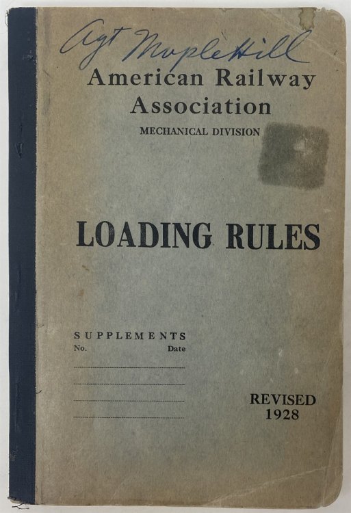 Rules Governing the Loading of Lumber, Logs, Stone, Etc. and Loading and Carrying Structural Materials, Plates, Rails, Girders, Etc.