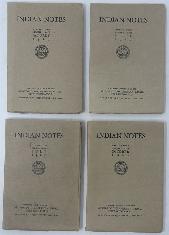 Indian Notes: Vol. IV; January, 1927; No. 1-4