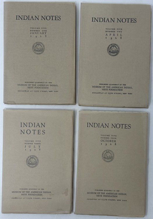 Indian Notes: Vol. V; January, 1928; No. 1-4