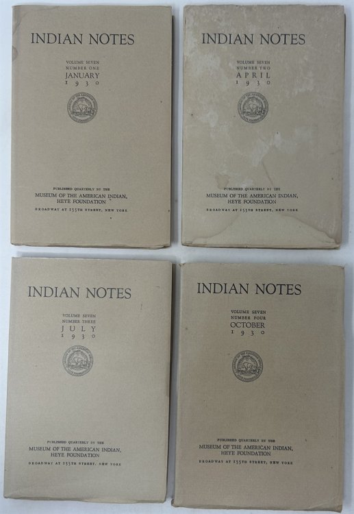 Indian Notes: Vol. VII; January, 1930; No. 1-4