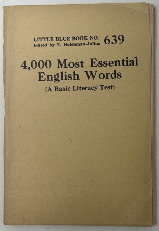 4,000 Most Essential English Words (A Basic Literacy Test)