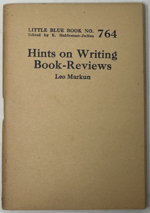 Hints on Writing Book-Reviews