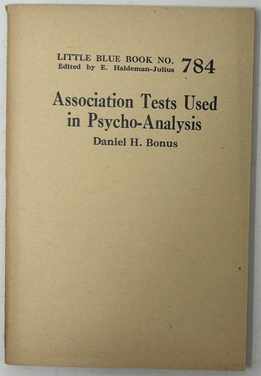 Association Tests Used in Psycho-Analysis