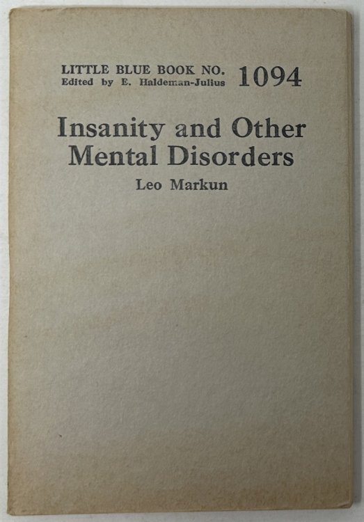 Insanity and Other Mental Disorders