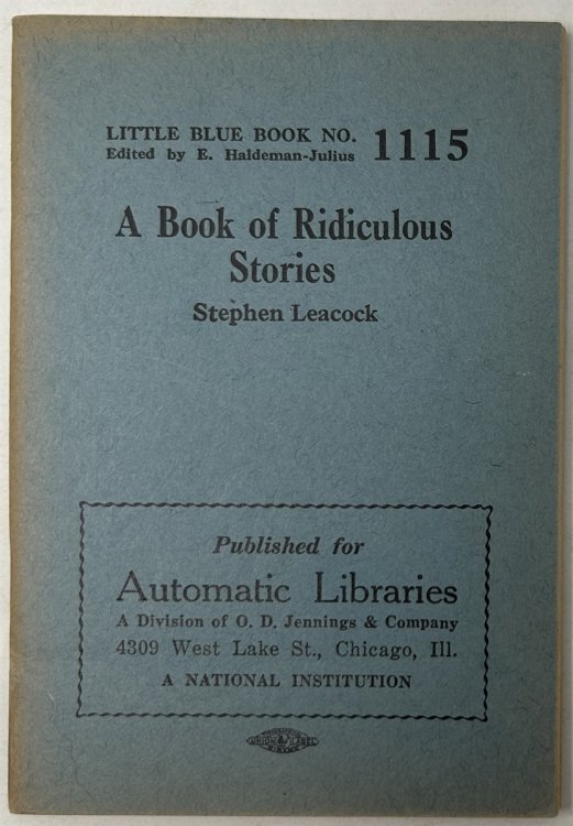 A Book of Ridiculous Stories