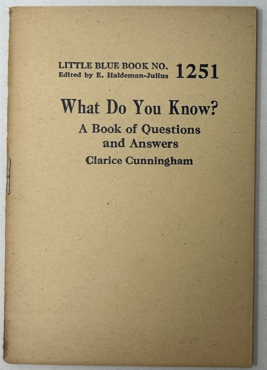 What Do You Know A Book of Questions and Answers